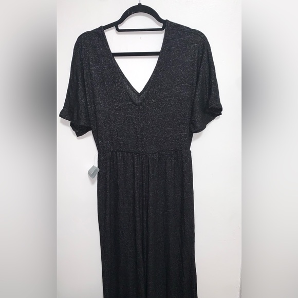 The Vanity Room Knit Twist Front V-neck Jumpsuit Size Large - Picture 5 of 7